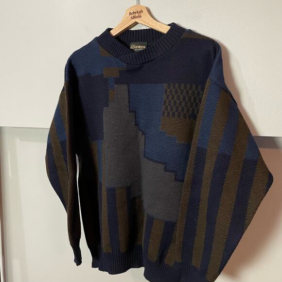 Vintage Sigi Scheiber SZ XL Wool Knit Grandpa Sweater Made in Tyrol Austria EUC - Picture 4 of 9